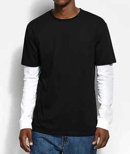 High Quality Vintage Washed HeavyWeight Cotton Custom Logo Cropped T Shirt Double Layer <b>Long</b> <b>Sleeve</b> <b>Tshirt</b> Wholesale Blank Tee - Product Image 3