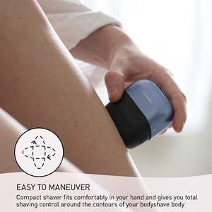 Maquinilla de Afeitar Eléctrica Portátil para Mujer, Carga USB, Resistente al Agua IPX7, Sistema de Corte de 3 Cuchillas, Afeitadora Rotatoria para Uso Corporal en Seco o Húmedo - Product Image 2