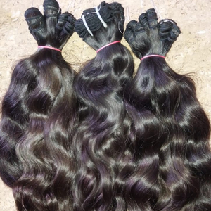 100% Virgin Remy Hair Extensions Indian Temple Wavy Style Natural Wave Lace HD <b>Stretched</b> Lengths 8-30 Inches - Product Image 2