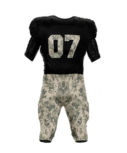 Uniforme personnalisé de football américain pour jeunes Uniformes de football brodé et sublimé en sergé et pantalon de football - Product Image 4