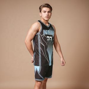 Conjuntos de Pantalones Cortos de Baloncesto Sublimados Personalizados, Camisetas de Equipo de Secado Rápido, Uniformes de Baloncesto Unisex de Talla Grande, Antibacterianos - Product Image 2