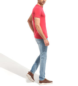 Vente plate d'été sur mesure, couleur unie, poids lourd, petites manches, Streetwear personnalisé pour hommes T Shirt - Product Image 2