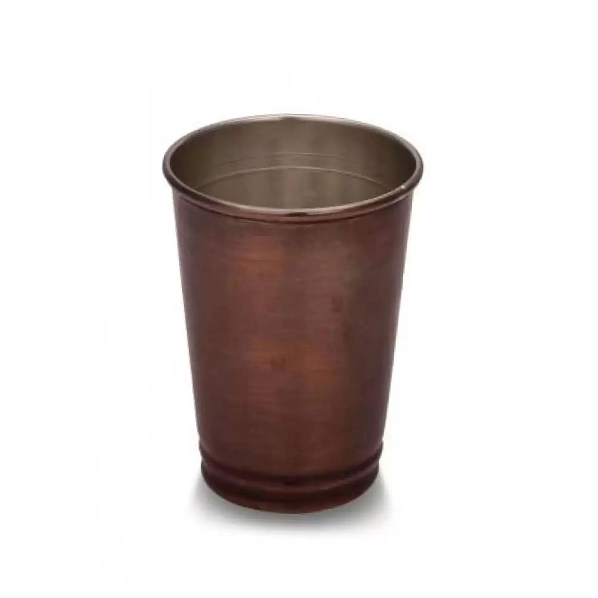 Verre de cuivre turc martelé à la main de Vérone pour servir des boissons, Ayran, café, eau et tasse à thé 420ml couleur oxyde