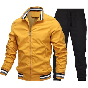 2025 personnalisé hommes vêtements de sport Jogging survêtements fermeture éclair hommes formation Joggers Polyester coupe-vent Nylon survêtement pour unisexe - Product Image 1