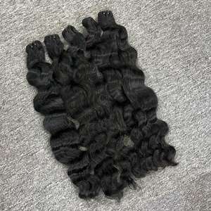 Venta al por mayor Onda natural Gran Stock de calidad superior Cabello virgen 100% Cabello virgen, cabello crudo vietnamita - Product Image 3