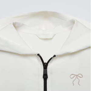 Sweat à capuche réglable d'hiver pour hommes Logo personnalisé Surdimensionné Respirant Fermeture éclair complète Tenue décontractée Basics Coton mélangé - Product Image 4