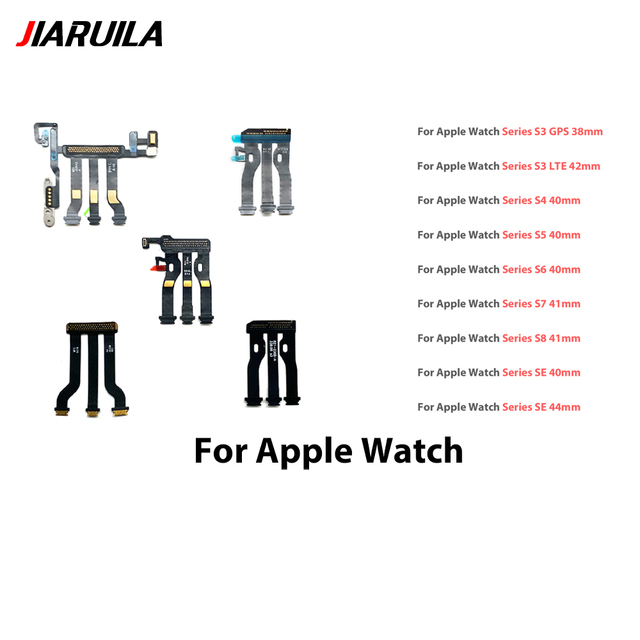 LCD Display Motherboard Connector Flex Cable for Apple Watch Series S3 LTE GPS 38mm 42mm S4 S5 S6 SE 40mm S7 S8 41mm SE 44mm