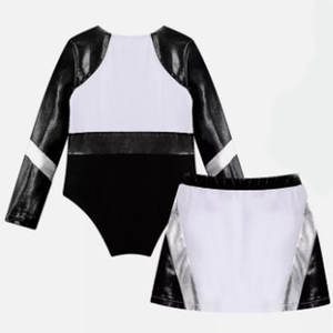 New Design Girls' School Uniform Festival Dresses Breathable Spandex Cheerleader Costume Rhinestone Sets <b>Cheerleading</b> Outfits - Product Image 3