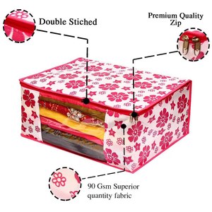 Portable and Flexible Saree <b>Storage</b> Bag Foldable and Adjustable Design - Product Image 2