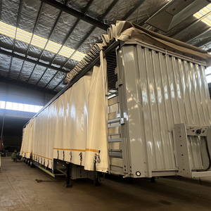 ADRs Standard 4-Axle Steel Low Bed Semi Trailer High Quality <b>Tarp</b> System 30-100t Payload Capacity for International Transport - Product Image 6