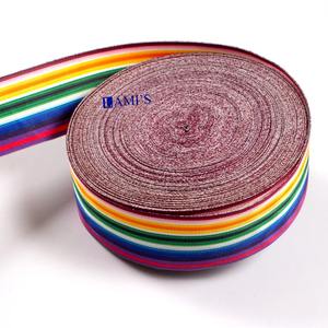 Medalla Moire Cintas Premio Decoración Rango Bar OEM Tela estrecha a granel Cintas hechas de seda metálica - Product Image 4