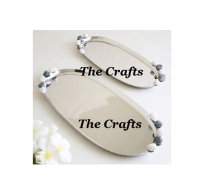 ชุดถาดเสิร์ฟช็อคโกแลต2ขนาดถาดเสิร์ฟช็อคโกแลตสีเงินทำจากสเตนเลสสตีล - Product Image 1