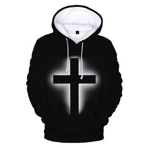 Good Design Fashionable <b>Christian</b> <b>Hoodie</b> 100% Cotton Men's Custom High Quality Puff Printed Anti-Pilling Customizable Autumn - Product Image 3