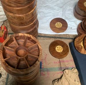 Boîte de Masala en bois rustique faite à la main Organisateur d'épices économique Passe au lave-vaisselle Taille/couleur/Logo personnalisable pour la maison - Product Image 6