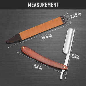 Maquinilla de afeitar con mango plegable y logotipo privado, maquinilla de afeitar de corte de barba de estilo japonés para hombre, maquinilla de afeitar de peluquero dorada recta - Product Image 6