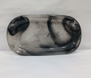 ถาดเรซินทรงกลมดีไซน์ใหม่สำหรับโรงแรมร้านอาหารบริการตกแต่งบ้านหรูหราออกแบบได้ตามต้องการเป็นมิตรต่อสิ่งแวดล้อม - Product Image 5