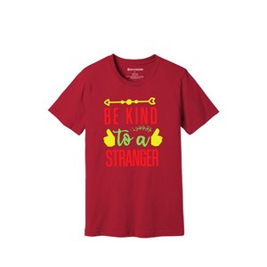 Thèmes de gentillesse imprimer 100% t-shirt en tissu de coton 160-180 à lourd GSM 12 couleurs disponibles Personnalisé votre propre conception et placement - Product Image 1