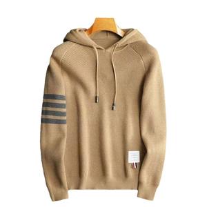 เสื้อฮู้ดลายพื้นสไตล์ฤดูหนาวของผู้ชายเสื้อสเวตเตอร์ผ้าฝ้าย100% พิมพ์ลายดิจิตัลแบบลำลอง - Product Image 3