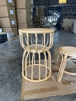 Ensemble table et chaises en rotin et bois de haute qualité pour l'extérieur, style moderne, pour chambre, salon, parc et hôtel, fabriqué au Vietnam
