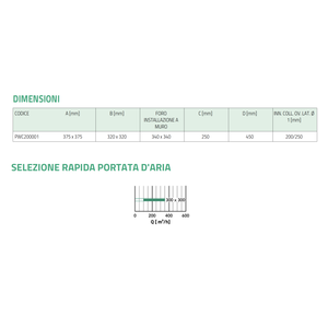 Diffuseur d'air en plastique ABS blanc Tecnosystemi, grille carrée pour climatiseur, installation facile, design minimaliste - Product Image 4