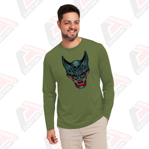 Heritage T-shirt en jersey de coton à manches longues pour homme Appliques de confort d'été écologiques disponibles Styles de velours côtelé batik denim - Product Image 4