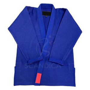 Alta calidad 350 GSM algodón azul Jiu Jitsu Gi uniforme recién llegado equipo de artes marciales con excelente diseño para entrenamiento - Product Image 1