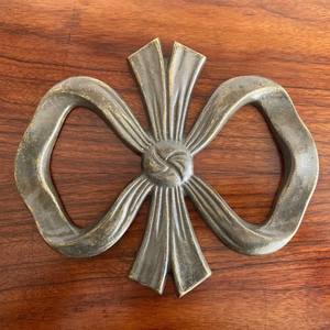 Salvamanteles de lazo de latón Vintage directo de fábrica, salvamanteles de Metal Vintage decoración de cinta salvamanteles clásico para ollas y sartenes calientes alfombrillas calientes - Product Image 6