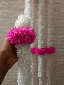 Gajra Jasmine Sola ไม้เทียมสีขาวสายบัวดอกไม้สำหรับงานแต่งงานตกแต่งงาน Diwali กันปาติพูจา/วัด/ตกแต่ง Mandir - Product Image 4