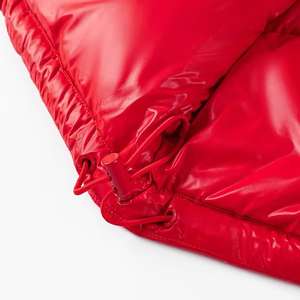 Chaqueta de plumón corta para mujer, estilo nuevo, informal, de invierno, talla grande, transpirable, con logotipo personalizado impreso en DTF - Product Image 5