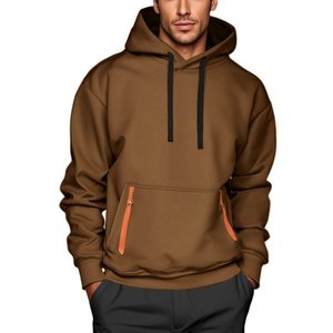 <b>Work</b> <b>Hoodies</b> for <b>Men</b> Gym Long Sleeve Fleece Hoodie Soft Casual Pullover Hooded Sweatshirt Plain Hoody Lightweight - Product Image 6