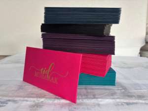 Tarjetas de Felicitación con Estampado de Ángeles y Hadas para el Eid Mubarak, con Cartulina de Primera Calidad Multicolor y Sobres a Juego - Product Image 5
