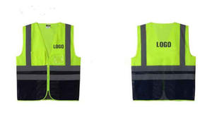 Gilet de sécurité haute visibilité personnalisable, poches réfléchissantes, vêtements de travail de protection pour la construction industrielle, logo personnalisé, polyester - Product Image 2