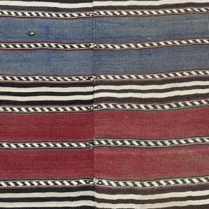 Tapis d'appoint turc Kilim 3,3x4,6 pi (101x140 cm), tapis vintage rouge à motifs floraux - Product Image 5