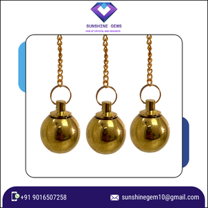 Balle de pendule en métal de guérison Pendule de radiesthésie en acier poli et en cuivre pour la divination et la méditation - Product Image 6