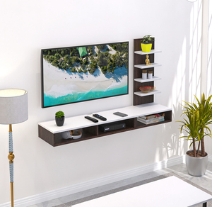 Unidad de entretenimiento de TV de montaje en pared estándar Primax con estantes para libros y unidad de exhibición de decoración, ideal para 42 - Product Image 1