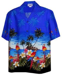 Men Short Sleeve Lapel Printed <b>Shirt</b> anchor Pattern <b>Shirt</b> Casual Summer Hawaiian Holiday <b>shirt</b> - Product Image 3