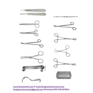 Ensemble de chirurgie générale de base, acier inoxydable, instruments chirurgicaux de haute qualité, certifiés CE pour la salle d'opération - Product Image 5