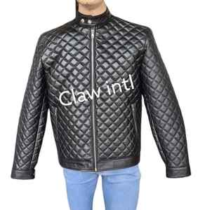 2023 nueva llegada chaquetas de cuero acolchadas hechas a medida ropa de invierno para hombres precio razonable tela de PU directo de fábrica al por mayor - Product Image 1