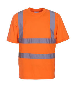 Polo de algodón reflectante Hi Vis para hombre, ropa de trabajo de seguridad de alta visibilidad, camisas ligeras para trabajo en carreteras de construcción - Product Image 3
