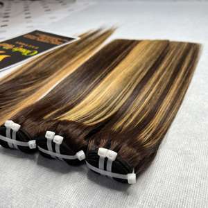 Prix de gros Extensions de cheveux humains bruts ultra-lisses, brillants et doux, provenant d'un seul donneur vietnamien, en lots - Product Image 3