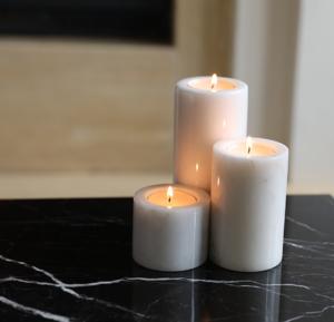 Portavelas de mármol Decoración Vintage para el hogar Portavelas de candelita Portavelas de mármol de alta calidad y votivo - Product Image 1