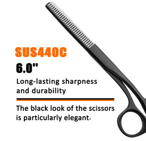 Razorline กรรไกรสเตนเลสสตีล CK52B,กรรไกรตัดผมสำหรับร้านเสริมสวยอุปกรณ์แต่งผมแบบบางกรรไกรตัดผม - Product Image 6