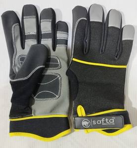 ถุงมือทำงานหนังป้องกันการกระแทกถุงมือช่างสำหรับป้องกันมือ - Product Image 2