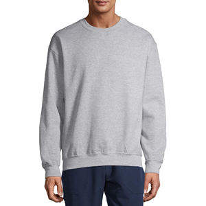 Sweat-shirt blanc pour hommes 100% coton matériel léger pull Style col rond impression de Logo personnalisé Service OEM - Product Image 1