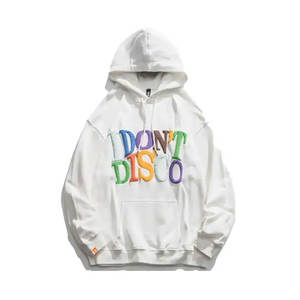 Sweat à capuche zippé respirant pour homme en molleton doux avec impression en relief de haute qualité, style streetwear pour l'hiver, en polyester/coton – Grande Vente - Product Image 2