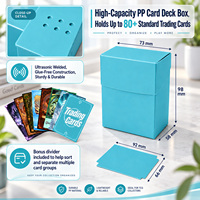 Boîte de rangement en plastique PP avec séparateurs pour cartes à collectionner, étui de transport personnalisé, organisateur de cartes de collection