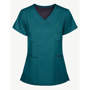 Uniforme de estilismo para el cuidado de las mujeres, Top con cuello en V, enfermera, logotipo personalizado, tamaños, Hospital médico, clínica, Spa, salón, obras de belleza, conjuntos de exfoliación para mujeres - Product Image 5