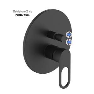 Single-Lever Wall-Mounted 2-Way Bath & Shower Faucet <b>Diverter</b> with Install Box System Built-in One-Hole Series - Product Image 2