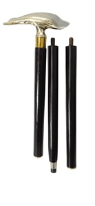 Bastón telescópico plegable ajustable náutico estilo antiguo latón bastón de madera para hombres mujeres regalo para Walker Rollator - Product Image 4