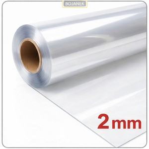 Clear Flexible PVC Protective <b>Film</b> 2 mm – Soft Glass, Food Contact Certified, Full <b>Rolls</b>, Household & Surface Protection - Product Image 1